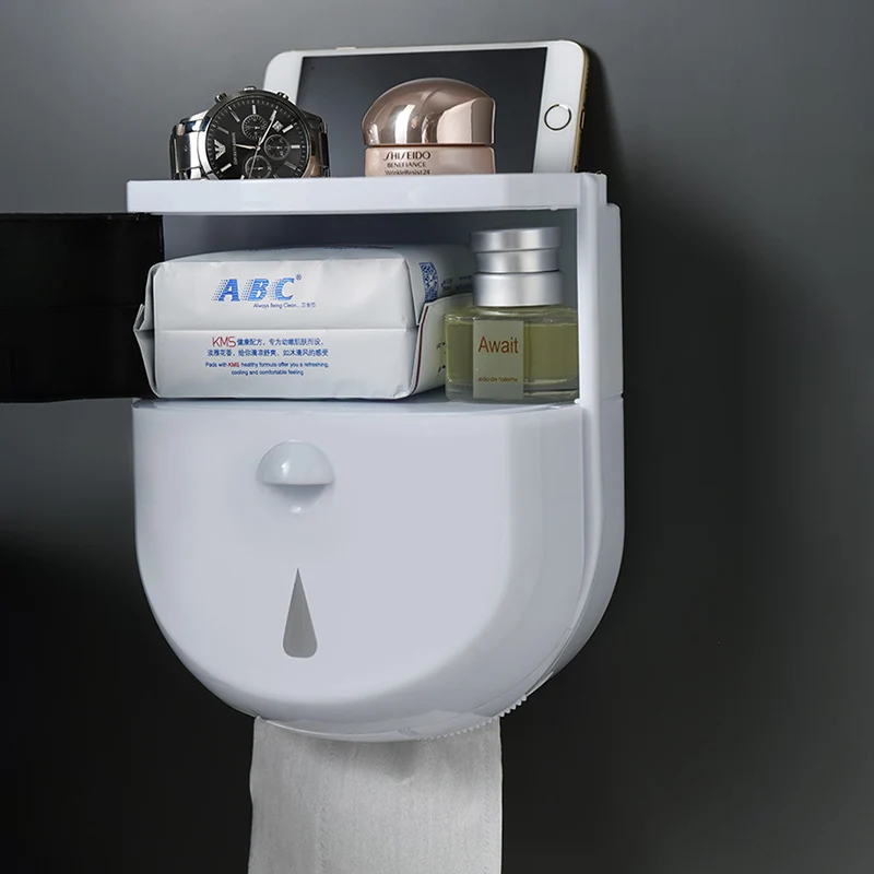 Портативный держатель для туалетной бумаги настенный диспенсер ванной комнаты