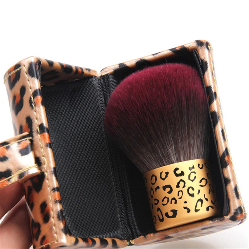Кисти для макияжа SAIANTTH с леопардовым принтом румян основы пудры