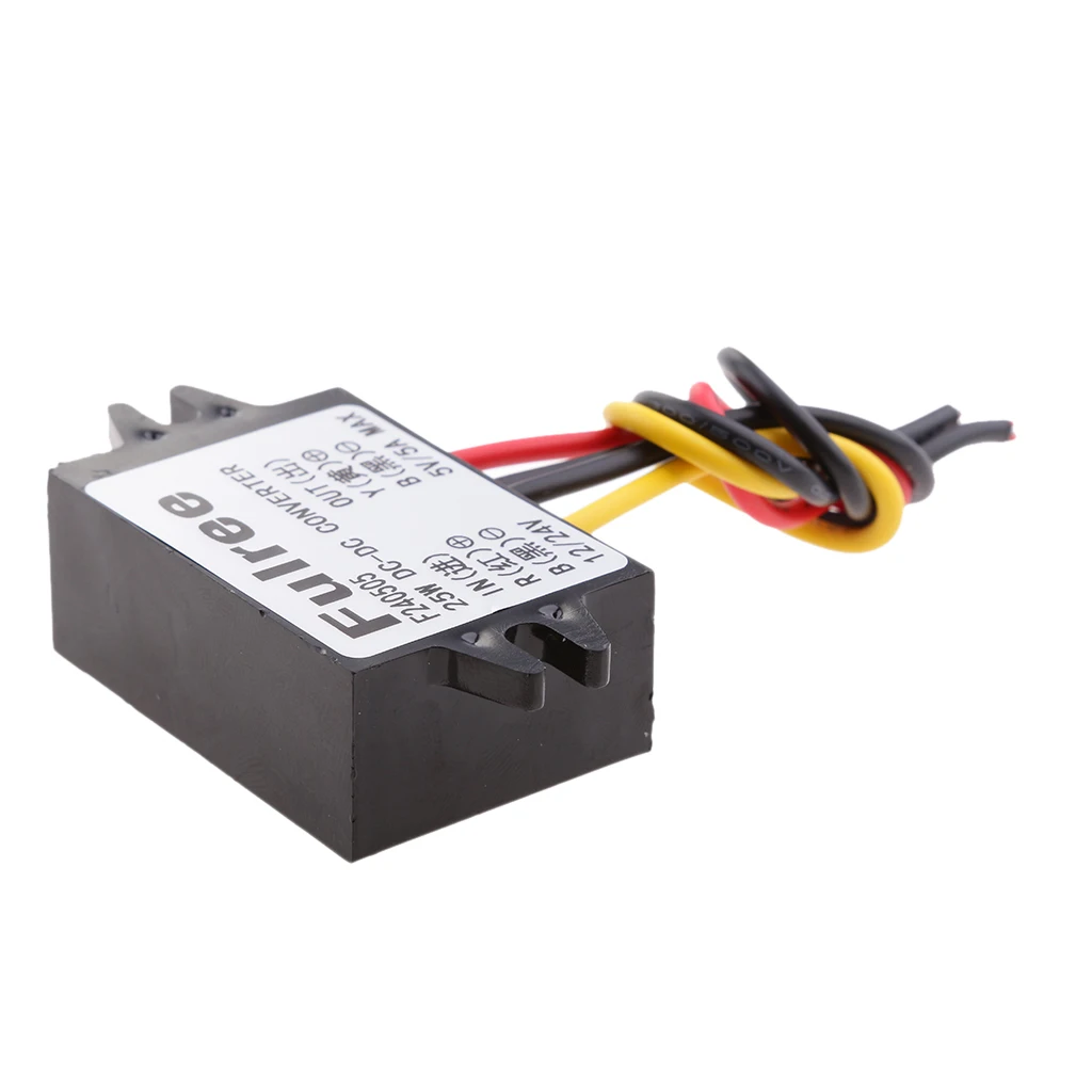12V 24V 8-36V to 5V 5A 25W DC Converter Step Down Regulator Car LED Power Supply | Автомобили и мотоциклы