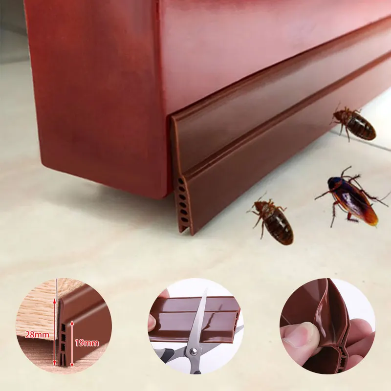 

Under Door Draft Blocker Insulator Door Sweep Weather Stripping Noise Stopper Self Adhesive Door Draft Stopper Strong Adhesive