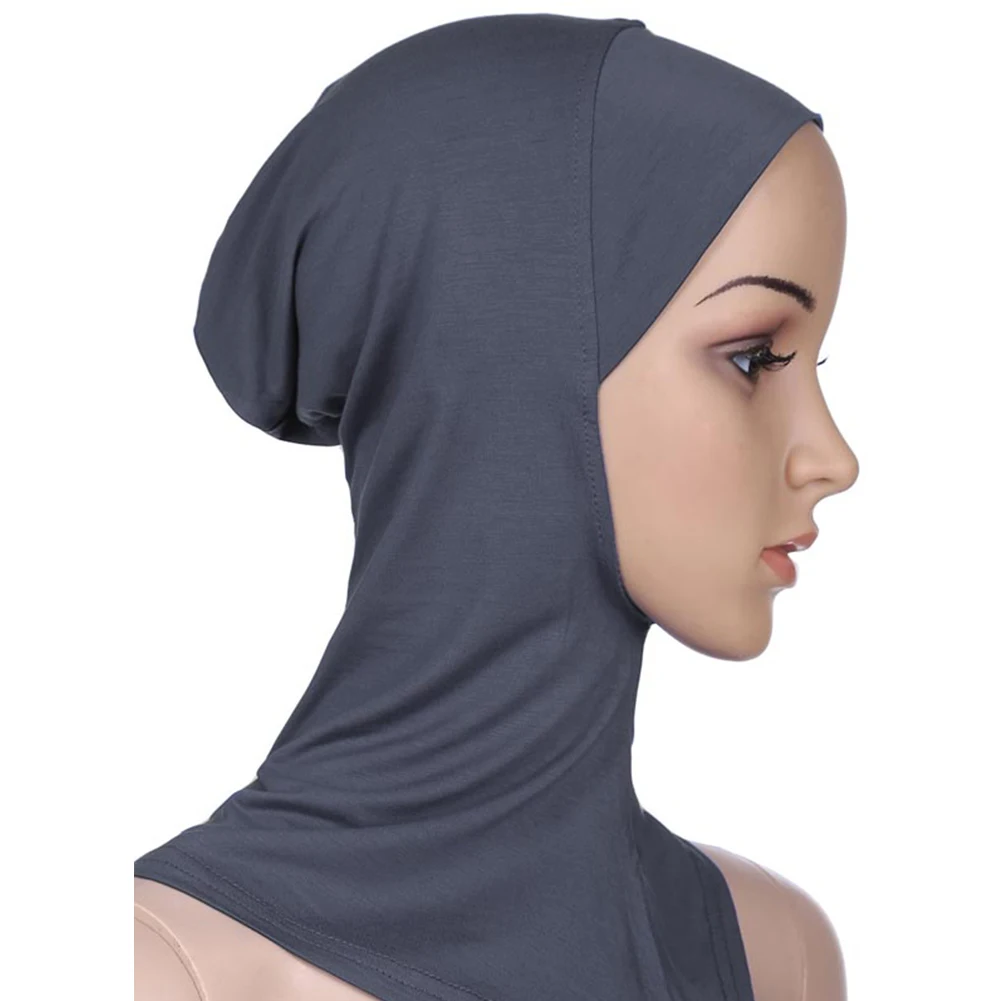 

Solid Color Women's Islamic Under Scarf Ready to Wear Muslim Full Cover Inner Hijab Caps Soft Female Muslim Head Turban Bonnet