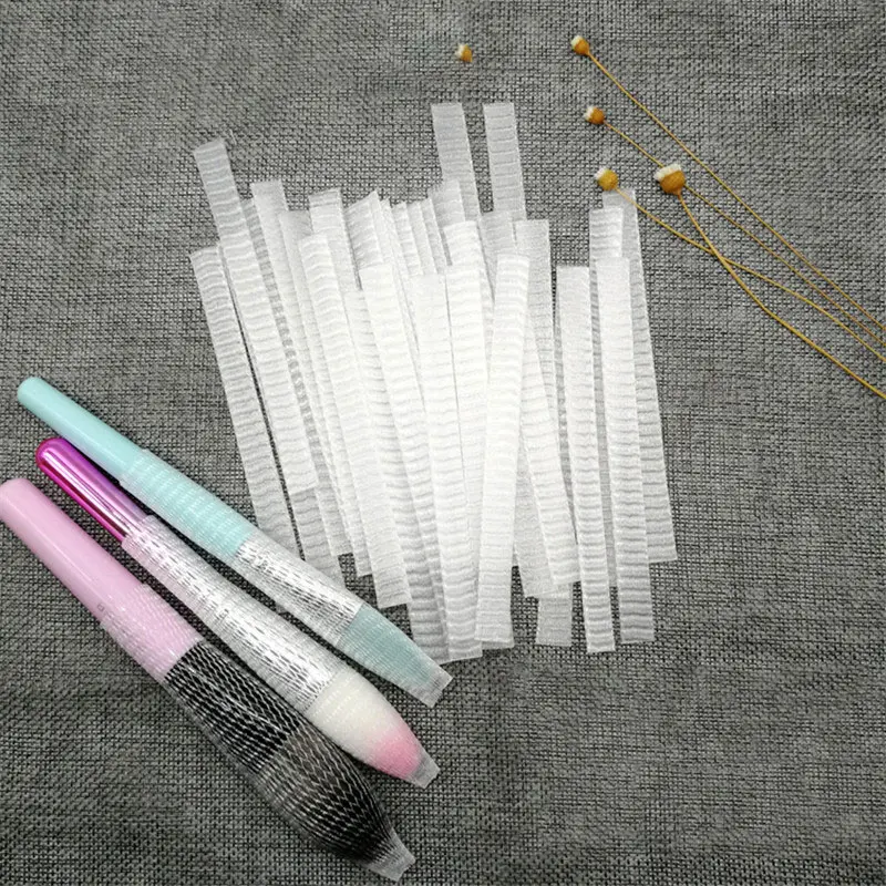 

50 шт., защитная сетка для кистей для макияжа