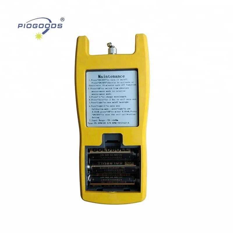 

PG-OPM508 opm optical power meter fiber optic cable tester 50db test meter