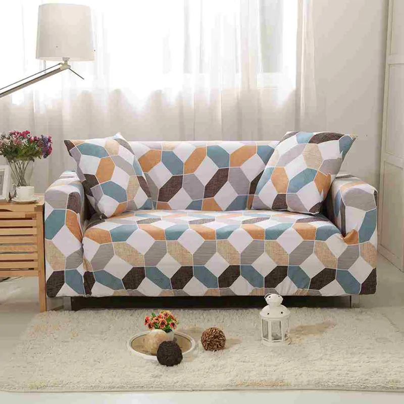 Multi Solid Color Sofa Cover Big Elasticity Stretch Couch Cover Loveseat Sofa Corner Sofa Towel Furniture Cover 1/2/3/4 Seater - Цвет: Multi