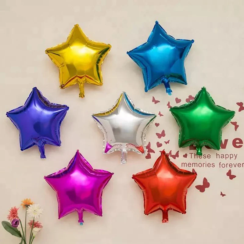 10 шт 18 дюймов в форме сердца надувные шары из алюминиевой фольги на день рождения