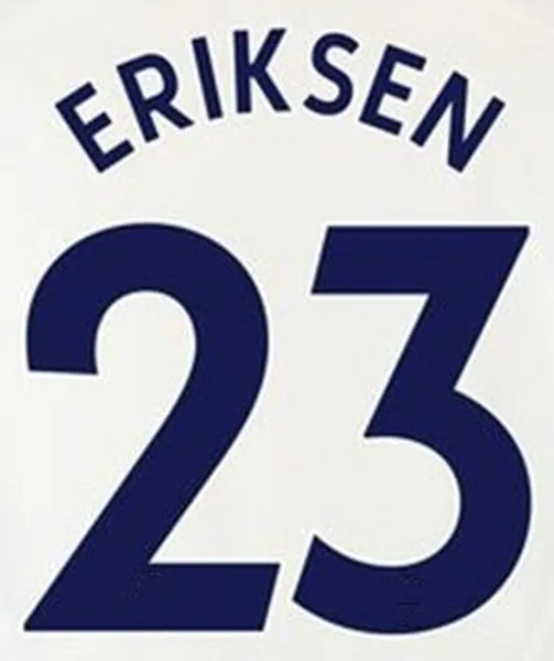 19-20 Кейн сын Эриксен DELE LUCAS Вертонген Льорис подмигивает ALDERWEIRELD пользовательские namesets футбольные значки патч - Цвет: ERIKSEN