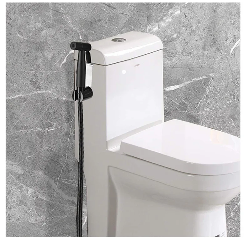 Набор для биде черный ручной распылитель туалета смеситель из нержавеющей стали