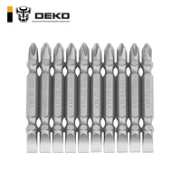 deko scre05 10pcs security bit hexagon screwdriver bit s2 steel 14 inch hex shank screw drivers set 65mm length