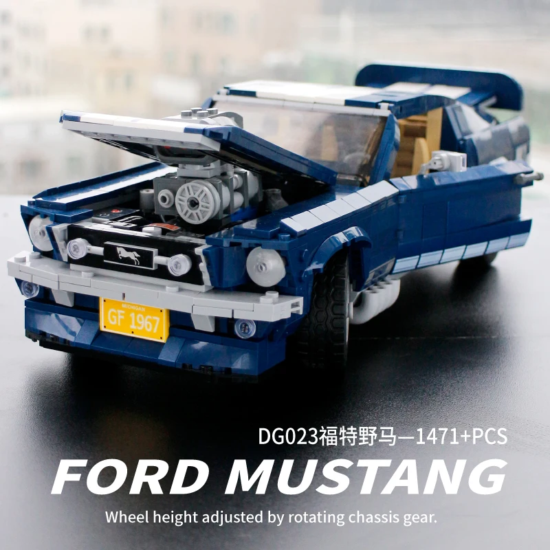 21047 maquinaria y tecnologia Ford Mustang GT auto deportivo Совместимость 10265 Scrabble модель мальчика juguete 1648 шт