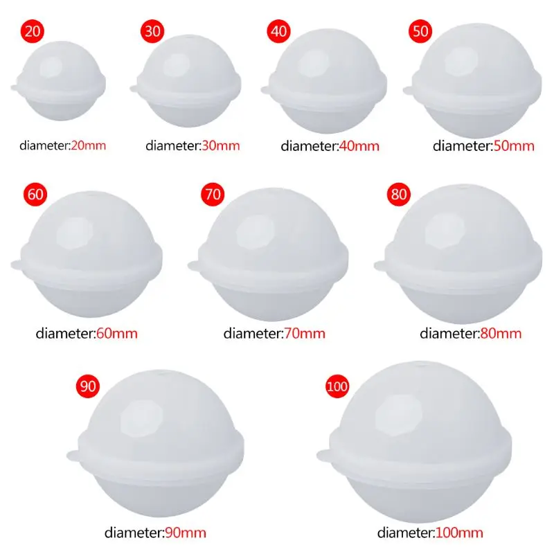

Stereo Spherical Silicone Mold Jewelry Making DIY Balls Resin Decoration Crafts Candle Mold Soap Making Cake Decorations