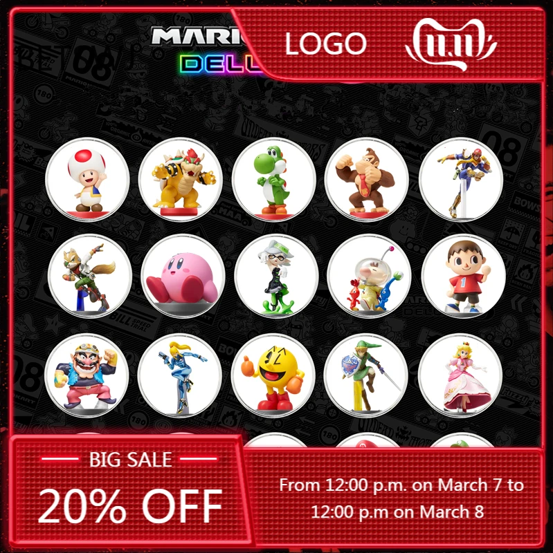 Полный комплект 20 шт./компл. NFC коллекция бирок для игровых карт монета Ntag215