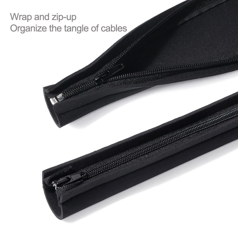 50/100 Cm Wire Organizer Management Sleeve Cable Concealer For Tv Computer Fridge Neoprene Hider Protector With Zipper | Дом и сад