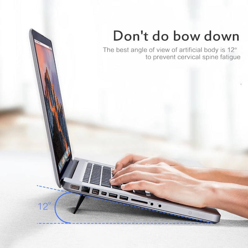 Универсальная подставка для ноутбука портативная охлаждающая Теплосберегающая