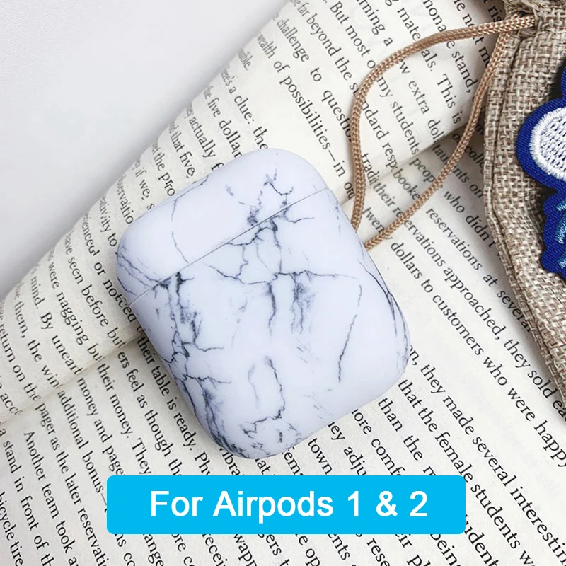 White 1 YBD роскошный чехол с мраморным рисунком для AirPods цвета чехол для Apple Airpods Air Pods чехол Coque Funda для Airpod аксессуары - Цвет: White 1