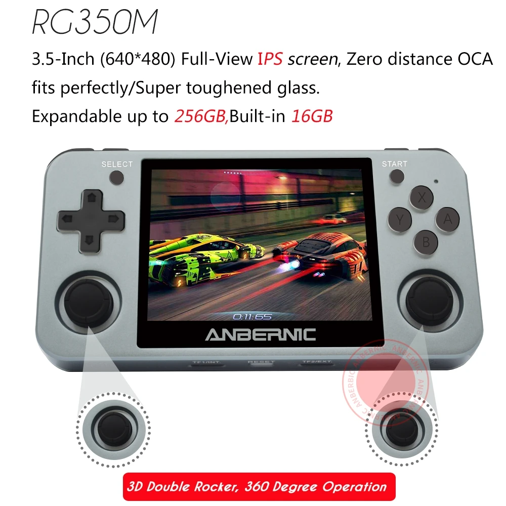 Портативная игровая консоль ANBERNIC RG351 64 ГБ 2400 p RG350M|Портативные игровые консоли| |