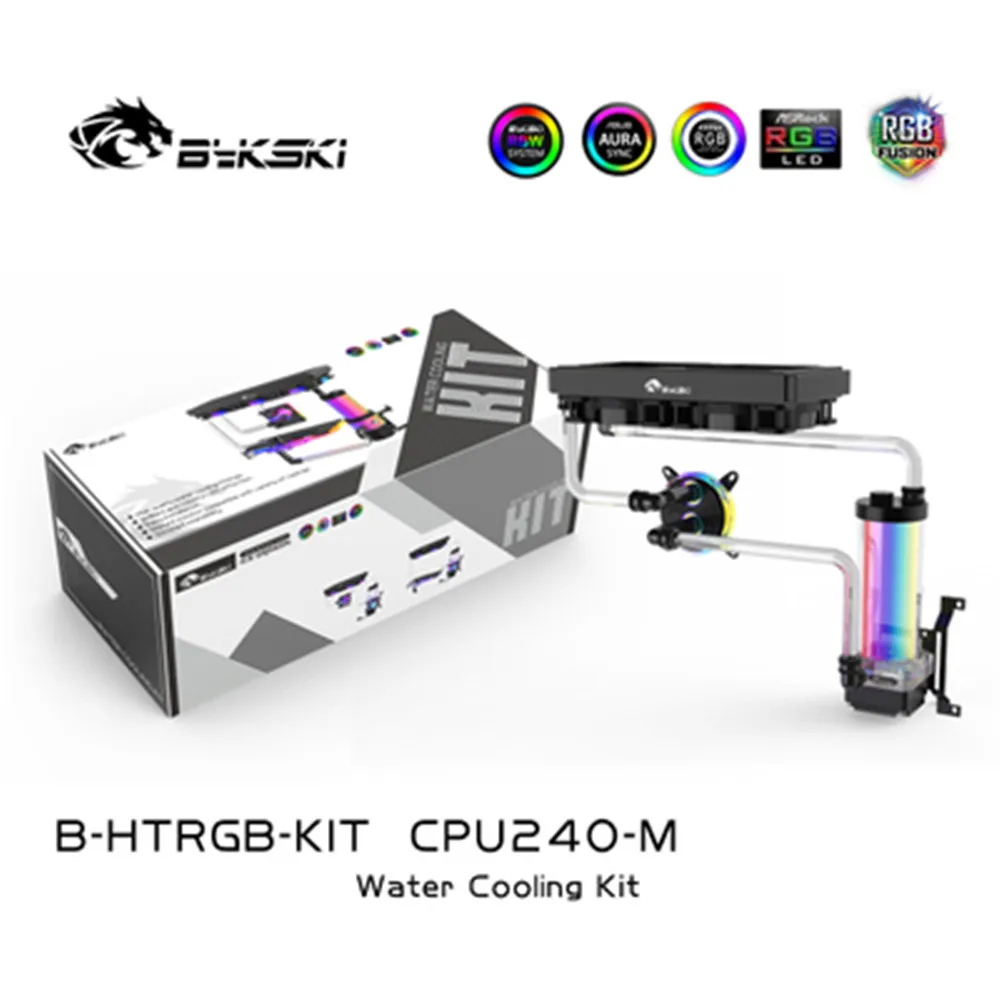 bykski water cooler kit for hard tube acrylicpetg watercooling system mod whole set pc cooling 240360mm heatsink b htrgb kit free global shipping