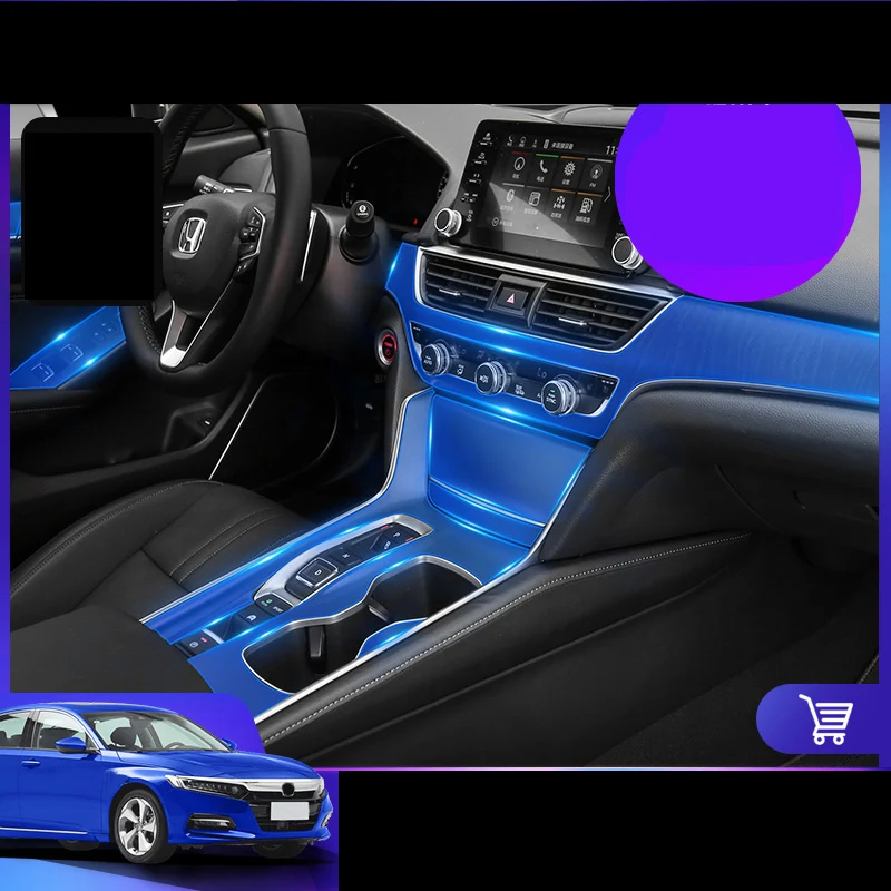 Lsrtw2017 для Honda Accord 10th прозрачный удобный ТПУ интерьер автомобиля Анти-Царапины интерьер Молдинги аксессуары