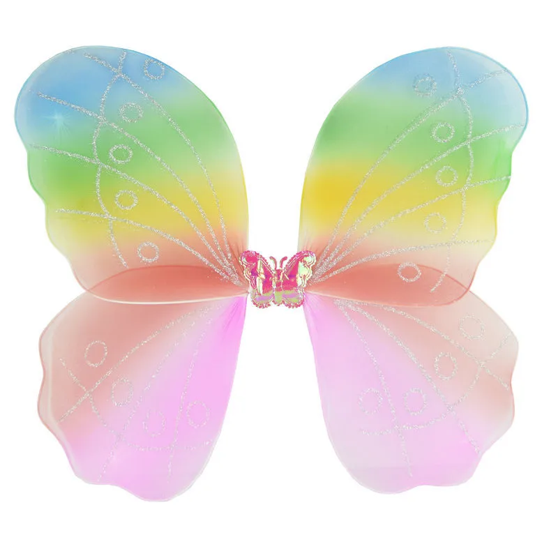

Kids Butterfly Wings Cape Children Halloween Party Cosplay Fairy Dress Up Dance Performance Costume Accessories
