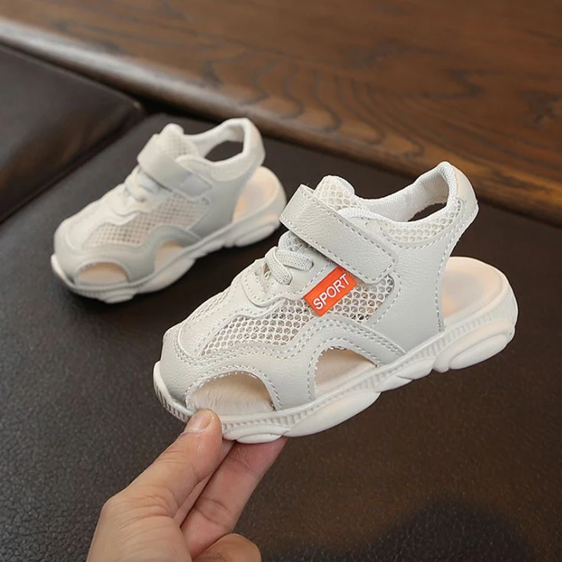 Летние детские пляжные сандалии для мальчиков и девочек детская обувь