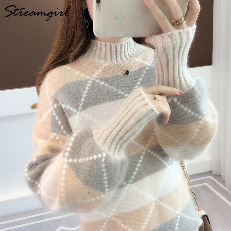 Warm Sweater Women Winter Clothes Knit Pullover Sweaters Female Turtle Neck For Jumper Ladies | Женская одежда