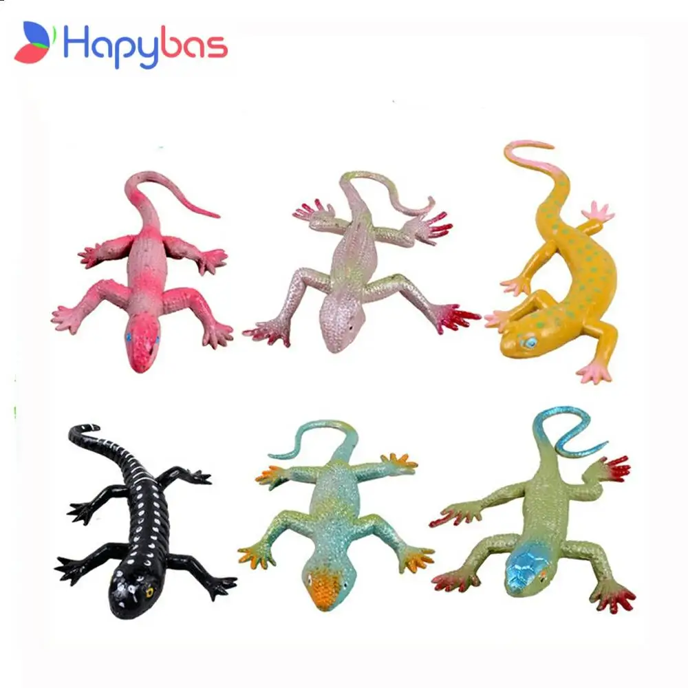 

Funny novelty items Simulation spoofing gecko Action Figure cabrite prank supplies jake toy lizard gag gifts kids toys 6 pcs/lot
