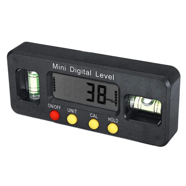 

0-100mm Mini Electronic Digital Display Level Ruler Measuring Ruler Inclinometer Level Meter Digital Protractor