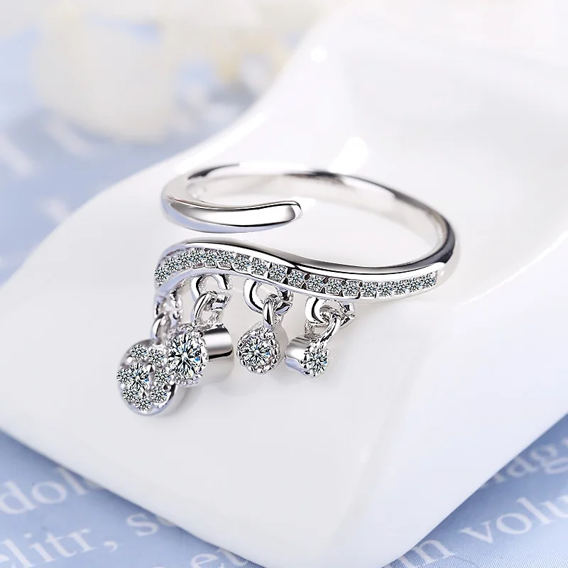 Новое Винтажное кольцо с кристаллами Duoying цепочка цирконием подвеской в виде