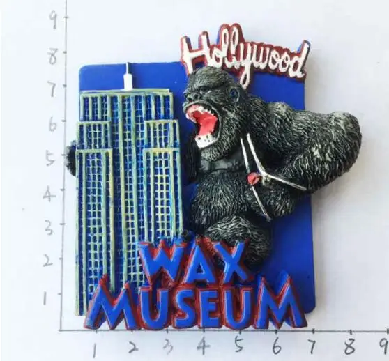 Музей воска в США Голливуд туристические сувениры на магните холодильник