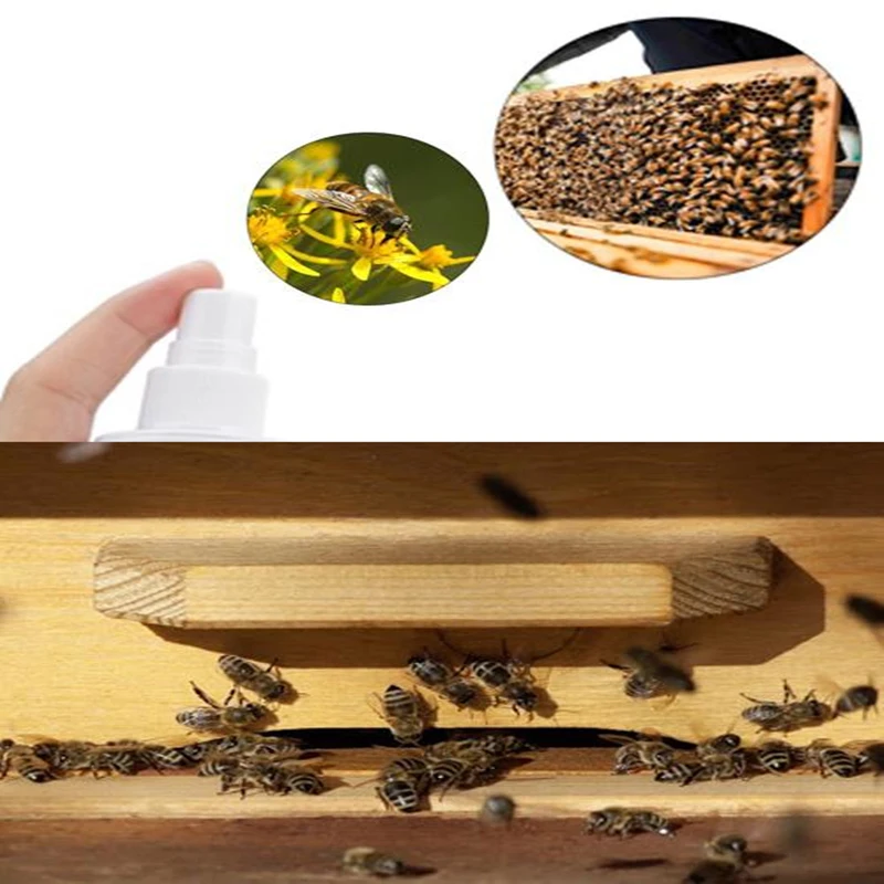 

60ml Bee Easy Attractant Spray Swarm Lure Portable for Farms Carpenter Beehive SEC88
