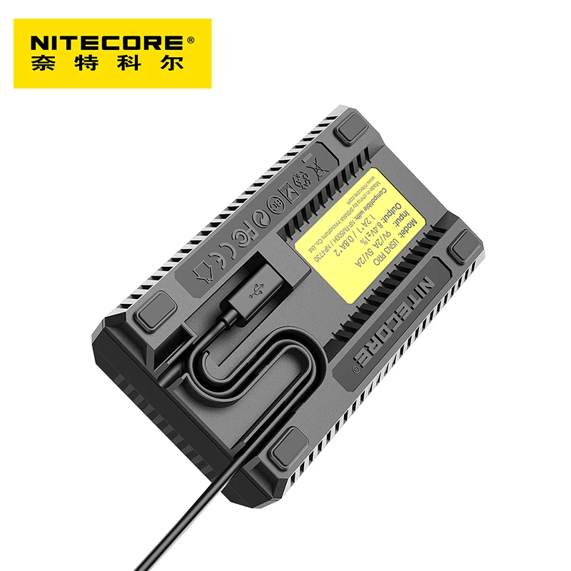Дорожное зарядное устройство Nitecore USN3 Pro с двумя слотами USB QC для Sony | Электроника
