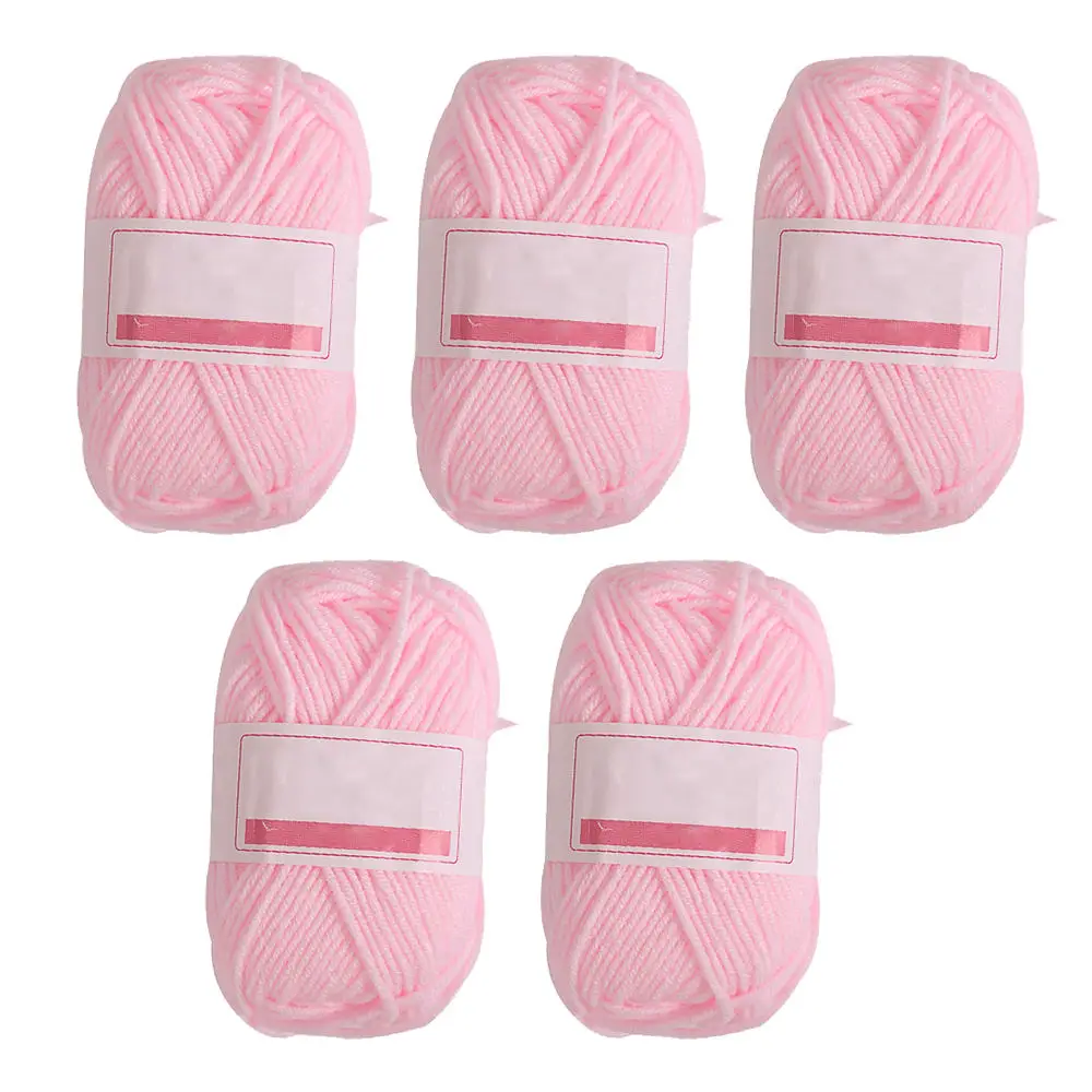 Трикотажная пряжа цветная для ручной вязки молочный хлопок трикотаж шерстяная