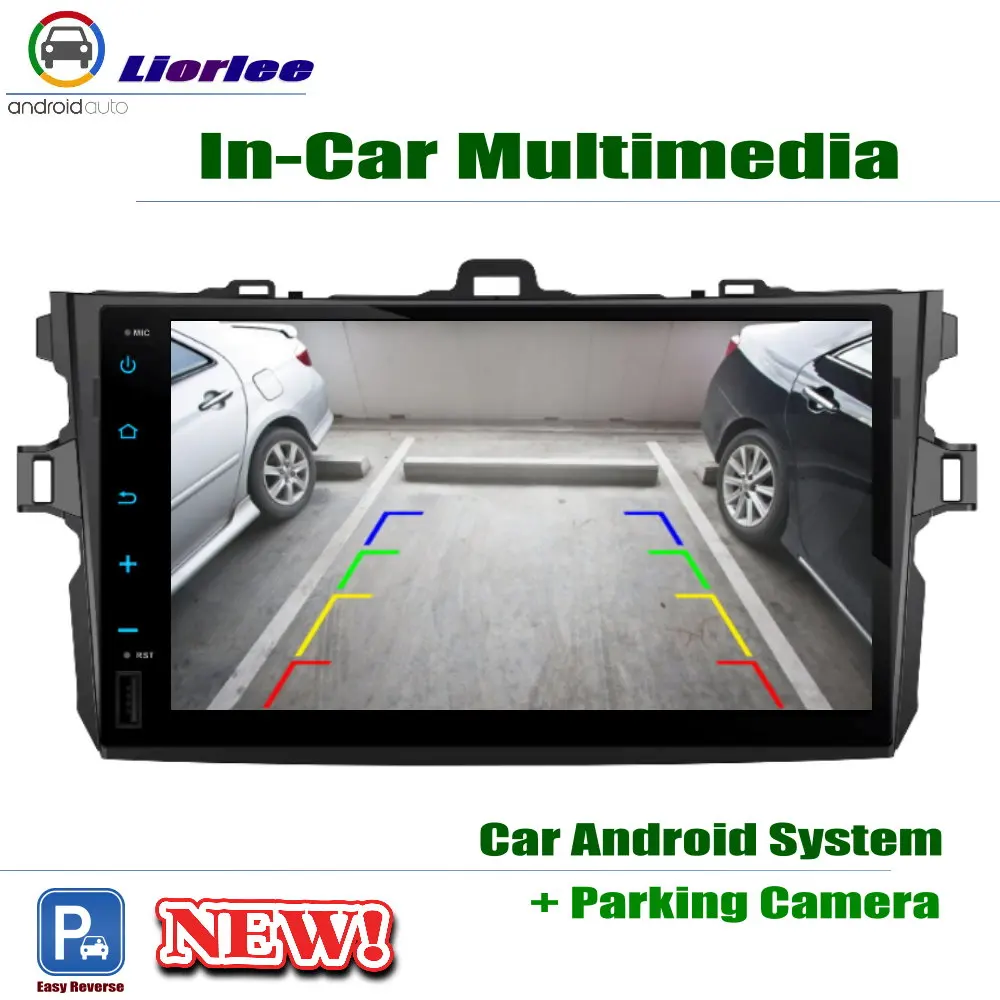 Автомобильный Android плеер для Toyota Corolla (E140) Sedan 2006-2013 9 "IPS ЖК-экран GPS навигационная