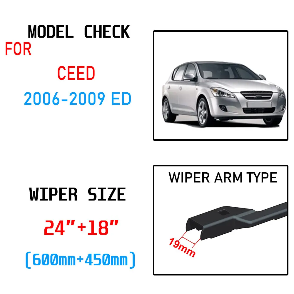 Для Kia Ceed 2006 2007 2008 2009 для Hyundai I30 ~ 2010 Аксессуары автомобилей спереди