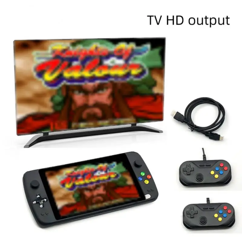 

7 Inch Retro Game Console HD 128 Bit PS7000 Double Handheld Game Player 64G 6000+ Games Gaming Consoles MP4 Video Player