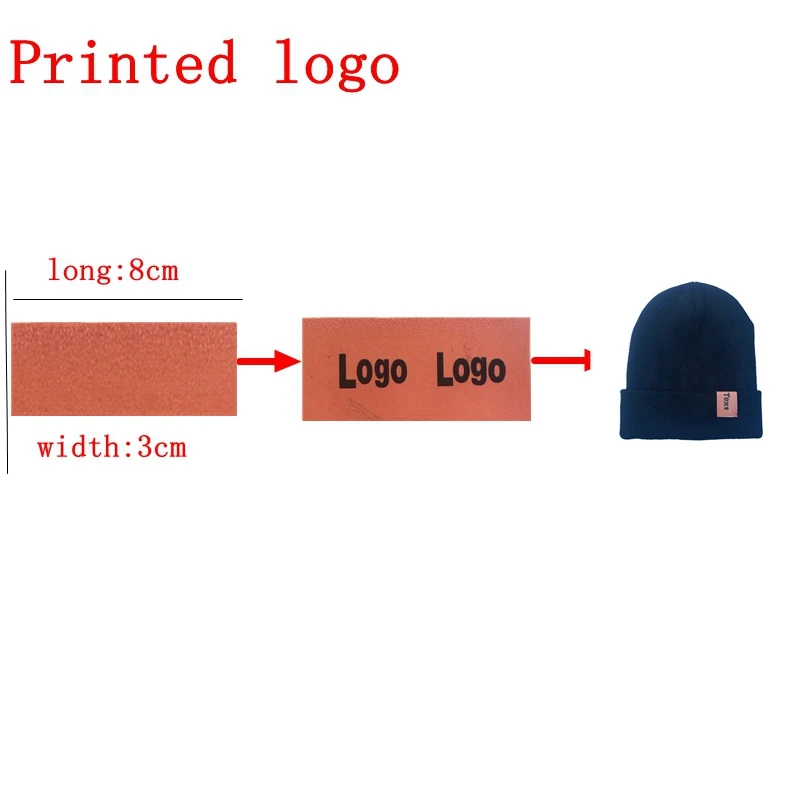 Шапка унисекс вязаная однотонная в стиле хип-хоп с принтом логотипа на заказ 2019