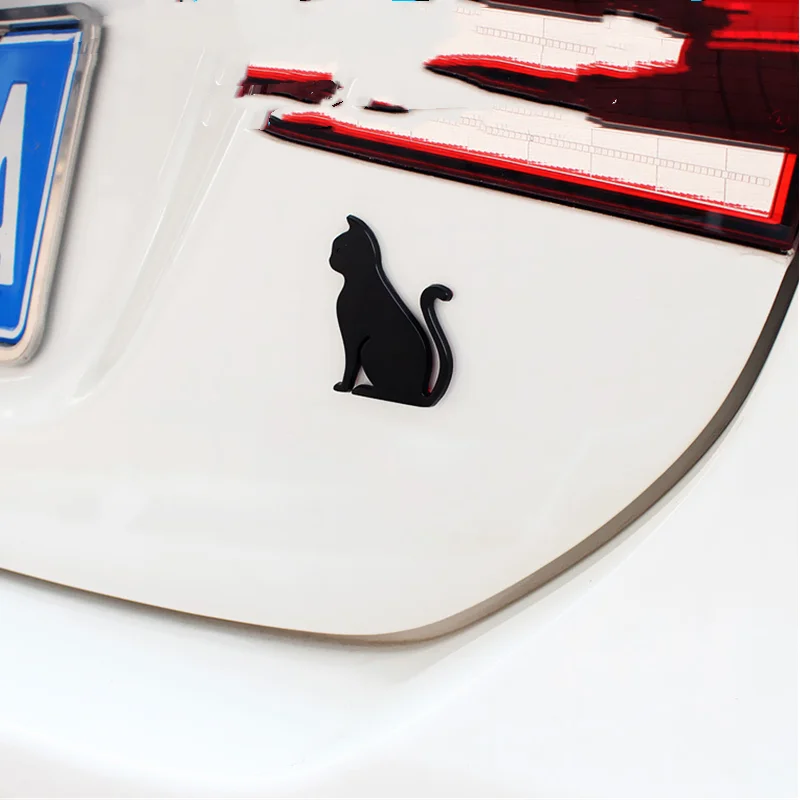 1 шт. 3D Металлическая Автомобильная наклейка металлическая Милая кошка клейкая