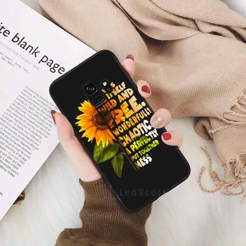 

Sunflower ins style beautiful Phone Case for samsung galaxy s21 s20 fe s10 s9 s8 s30 note 20 10 ultra plus pro lite 5G cover