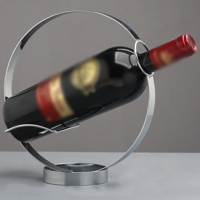 Декоративные ретро круглый из кованого железа винные бутылки стойки поддержка