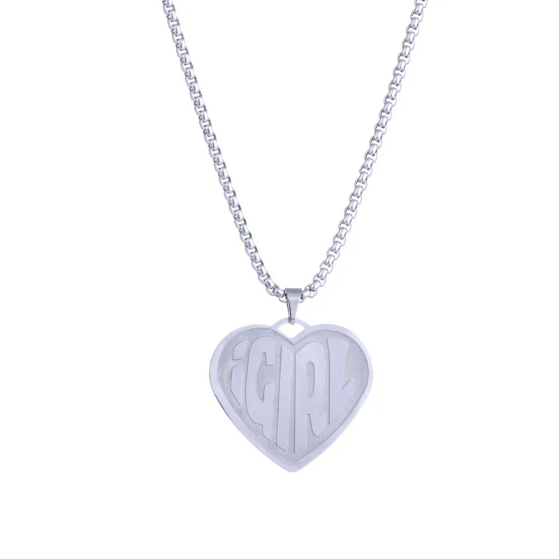 Она дьявол IGIRL кулон ожерелье Нержавеющая сталь в стиле &quotхип хоп&quot Интернет