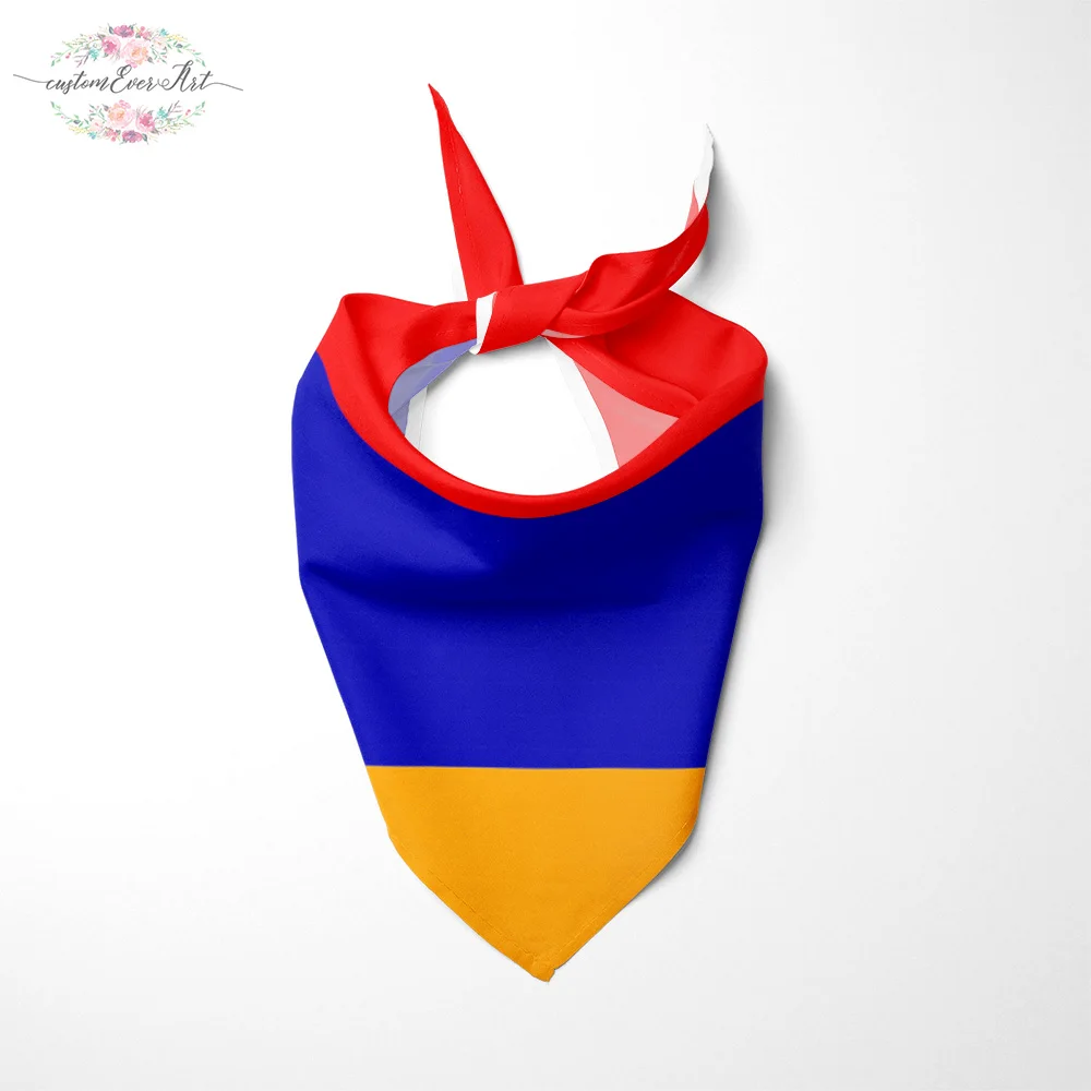 Большая бандана для собак с флагом РА животных шарф шеи принтом собаки