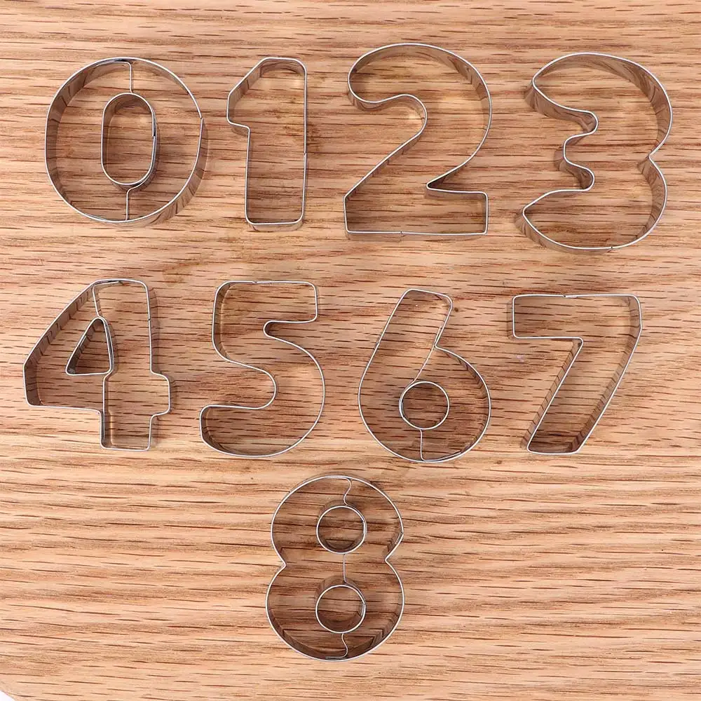 9 шт./компл. большой размер 0-8 резак для печенья из нержавеющей стали форма помадка