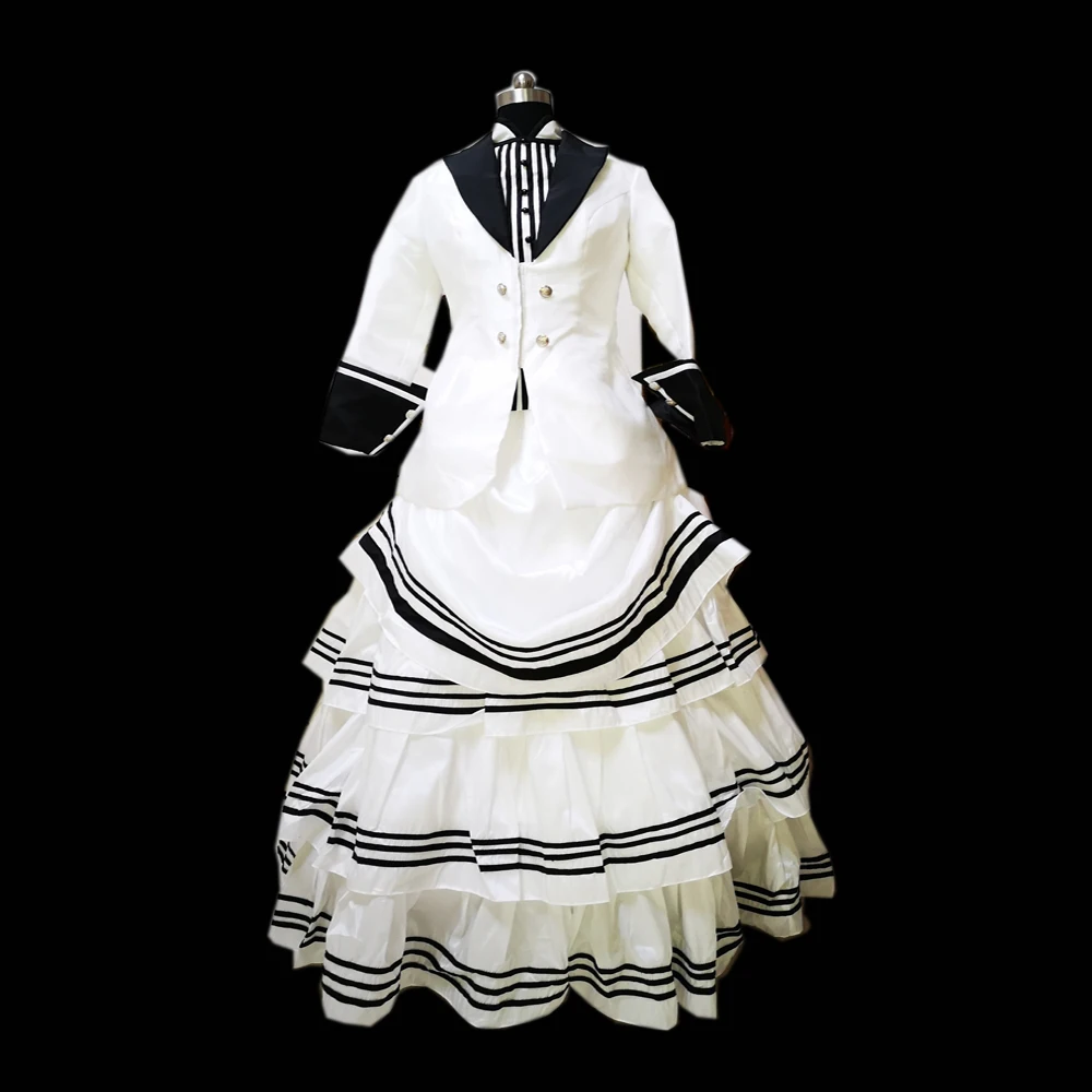 Винтажные бежевые костюмы в стиле викторианского стиля 1860s Scarlett Civil War Southern Belle