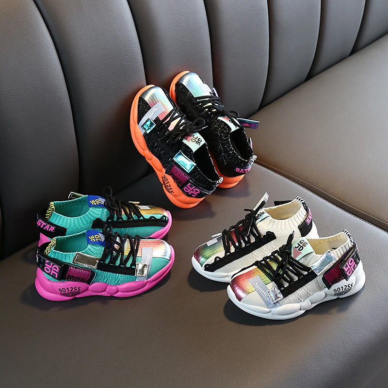 2019 детские кроссовки Осенние новые модные Универсальные дышащие Спортивные