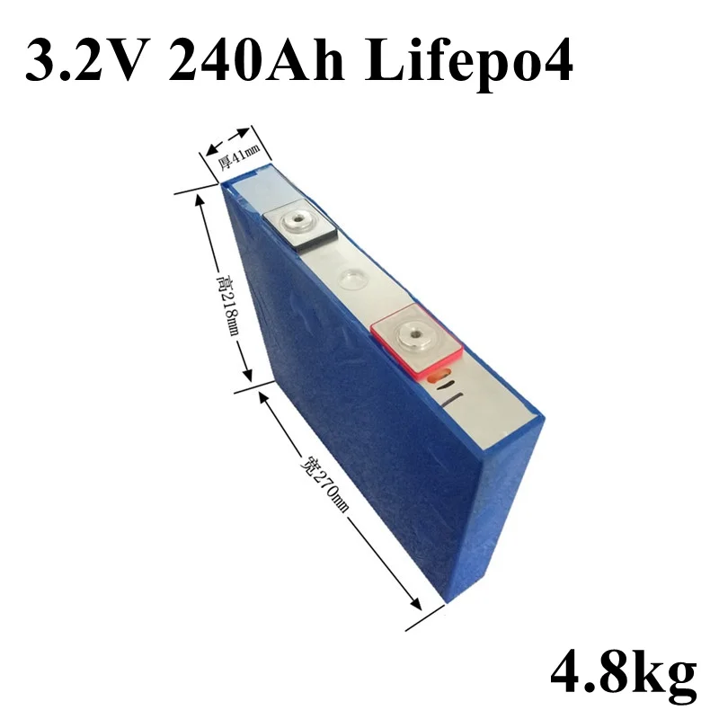New Lifepo4 240ah High Capacity 3.2v 240ah Lifepo4 Battery for 72V Electric Vehicle Electric Motorcycle Inverter Lithium Battery