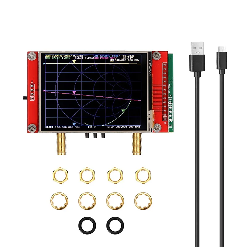 

Векторный анализатор сети 3G 2,8 дюйма, сенсорный экран, дисплей, проектор NanoVNA V2, анализатор антенны для коротких волн HF, VHF, UHF, 50 кГц ~ 3G Гц