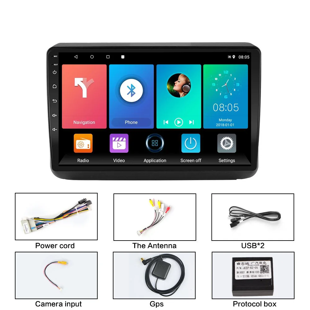 9 дюймов Android 2 Din Автомобильный мультимедийный стерео плеер для Jeep Grand Cherokee 2014 2015