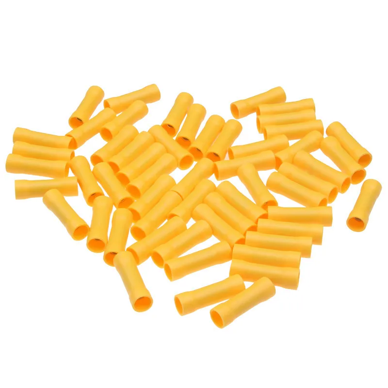 10/50/100pcs Assorted Insulated Crimp Terminals Electrical Wire Cable Butt Connectors Crimping Terminal BV1.25 BV2.5 BV5.5 | Обустройство