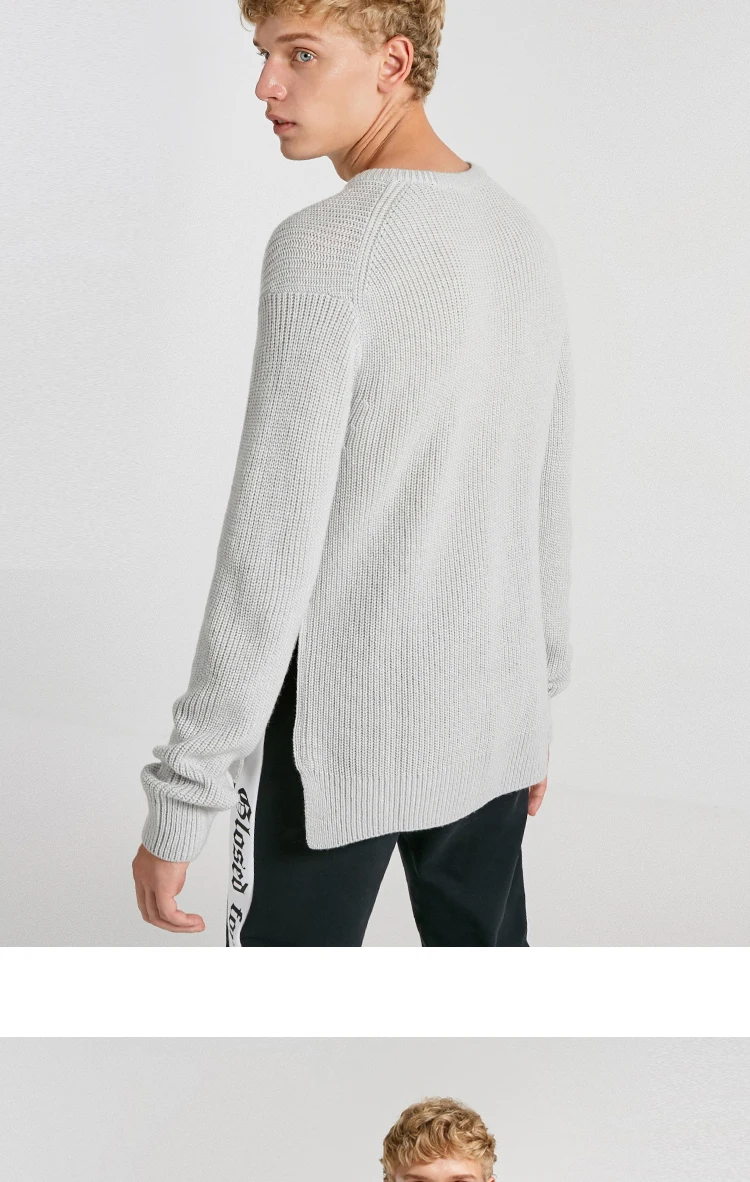 JackJones мужской Однотонный свитер с круглым вырезом 218425502