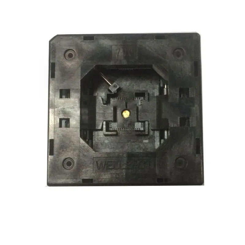 QFN60 MLF60 IC Test Socket Pitch 0.4mm IC body size 7*7 Burn in Socket 790-61060-101T open top adapter