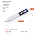 Электронная плазменная ручка с ЖК-дисплеем, инструмент для ухода за веснушками, 9 уровней, лазерная татуировка для ухода за лицом
